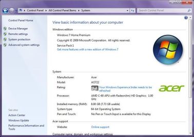Multi Language Microsoft Windows 7 Home Premium , Windows 7 Operating System FPP Keys